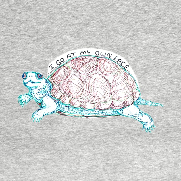 I go at my own pace Turtle by SassySpike